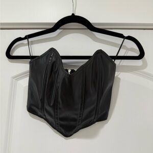 Princess Polly Black Strapless Top